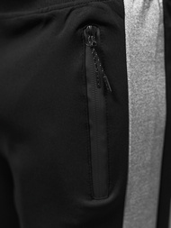 Spodenki dresowe męskie czarne OZONEE JS/8K281