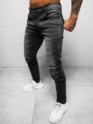 Spodnie jeansowe męskie grafitowe OZONEE NB/MP0028G