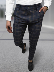 Spodnie męskie chino materiałowe granatowe OZONEE DJ/5632