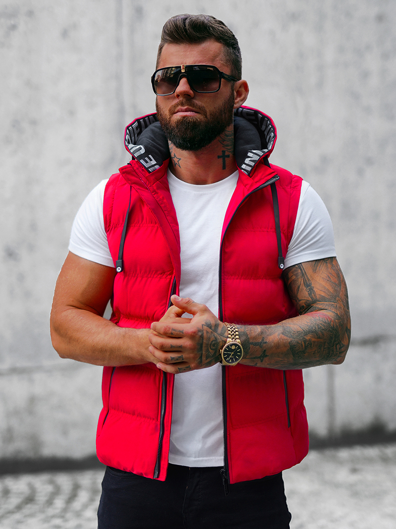 Безрукавка чоловіча Червона OZONEE JS/5M758/270