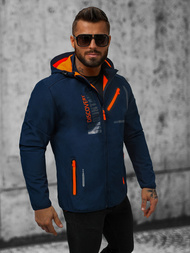 Kurtka softshell męska z kapturem granatowa OZONEE JS/HH023/4Z