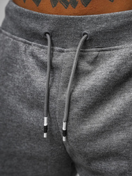 Spodnie dresowe męskie grafitowe OZONEE JS/8K209