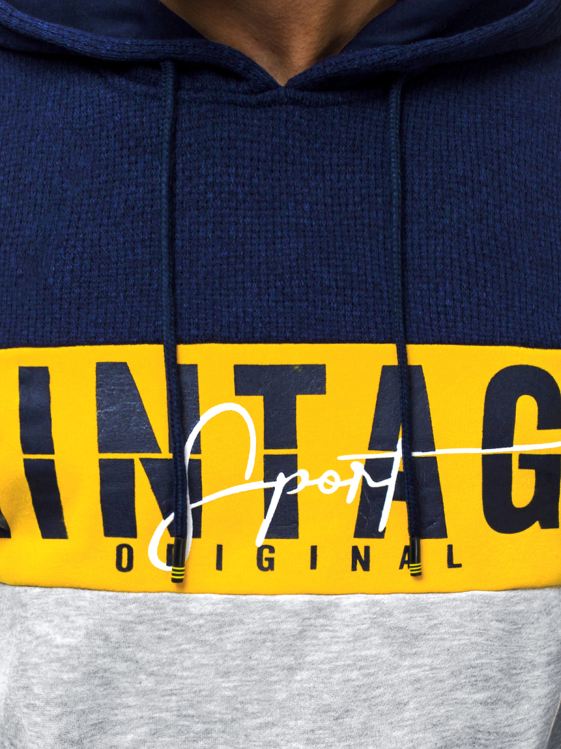 Толстовка чоловіча Темно-Синя OZONEE JS/KS1911Z