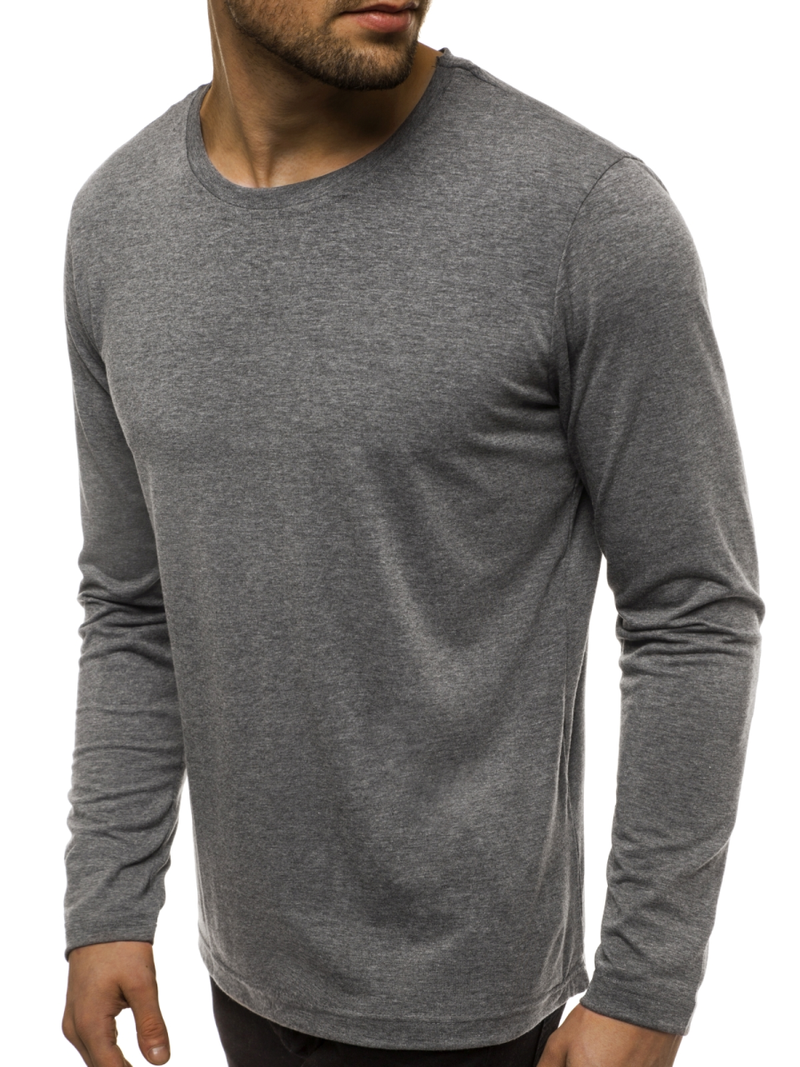 Longsleeve męski grafitowy OZONEE JS/CX01