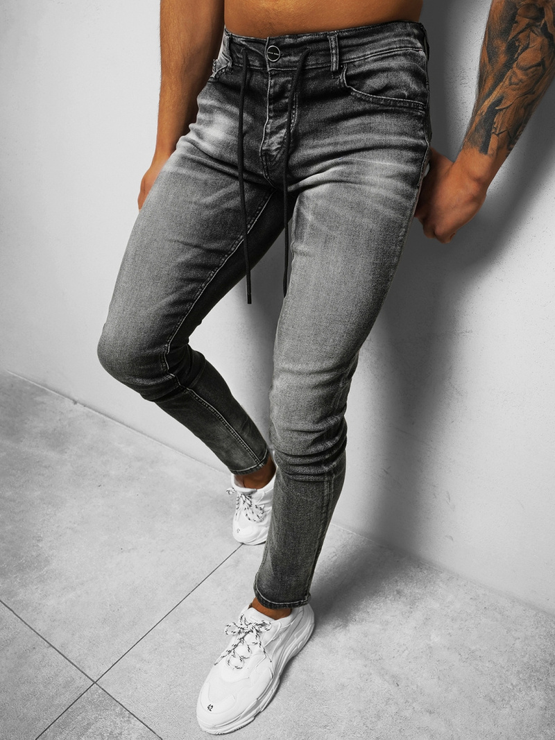 Чоловічі джинси графіт OZONEE NB/MP0021G