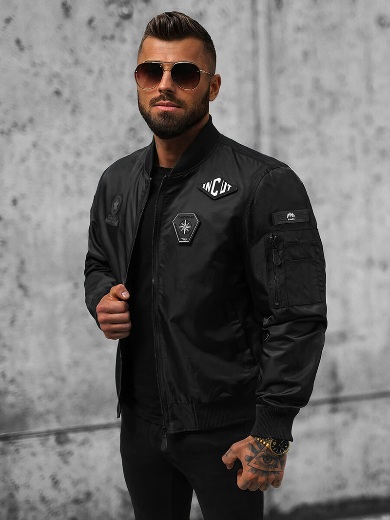 Куртка чоловіча Чорна OZONEE O/JR1120