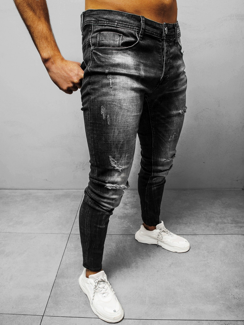 Джинси чоловічі Чорнi OZONEE NB/MP0002N