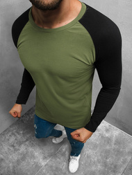 Longsleeve męski zielony OZONEE O/1218 