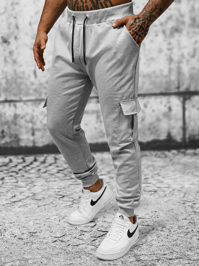 Spodnie dresowe męskie szare OZONEE JS/8K1130/2