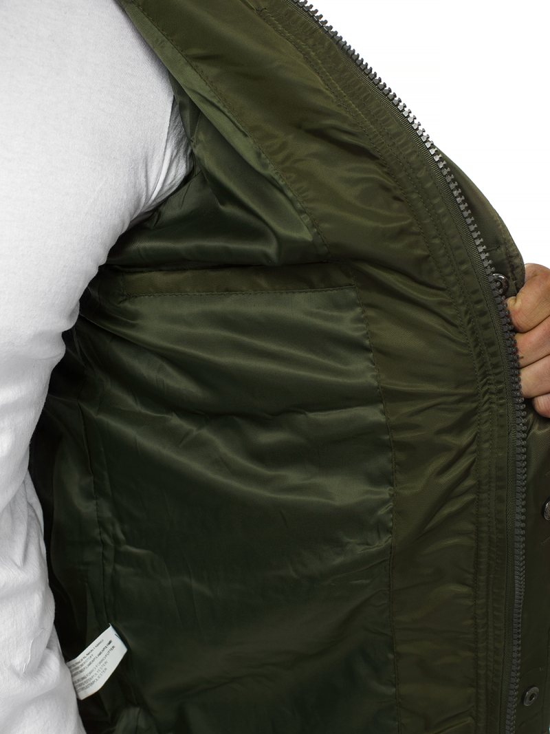 Kurtka przejściowa męska zielona OZONEE O/99237