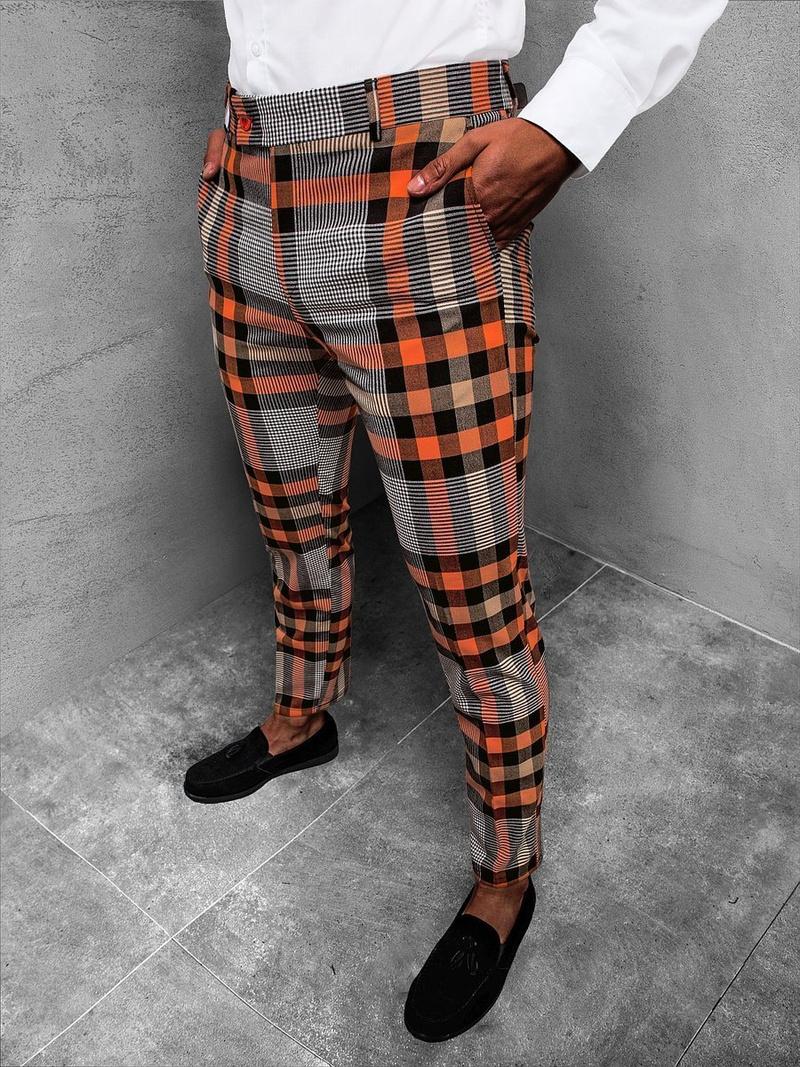 Штани чоловічі Чорно-Помаранчевi OZONEE DJ/5588