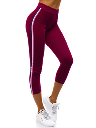 Legginsy damskie bordowe OZONEE JS/1036/E6