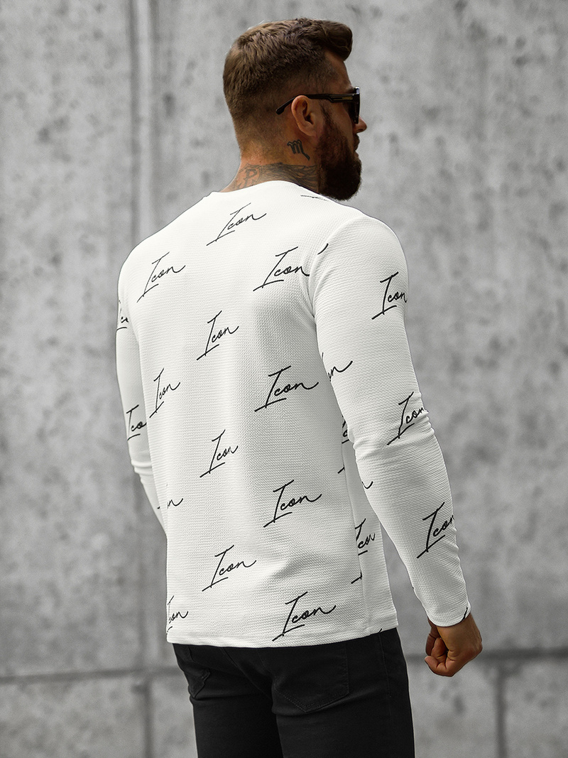 Bluza męska biała OZONEE O/D7401