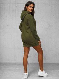 Bluza z kapturem damska khaki OZONEE JS/YS10003/29Z