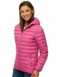 Kurtka przejściowa damska jasno-różowa OZONEE JS/M23036/42