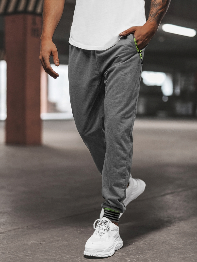 Штани спортивні чоловічі графіт OZONEE JS/68K10332Z