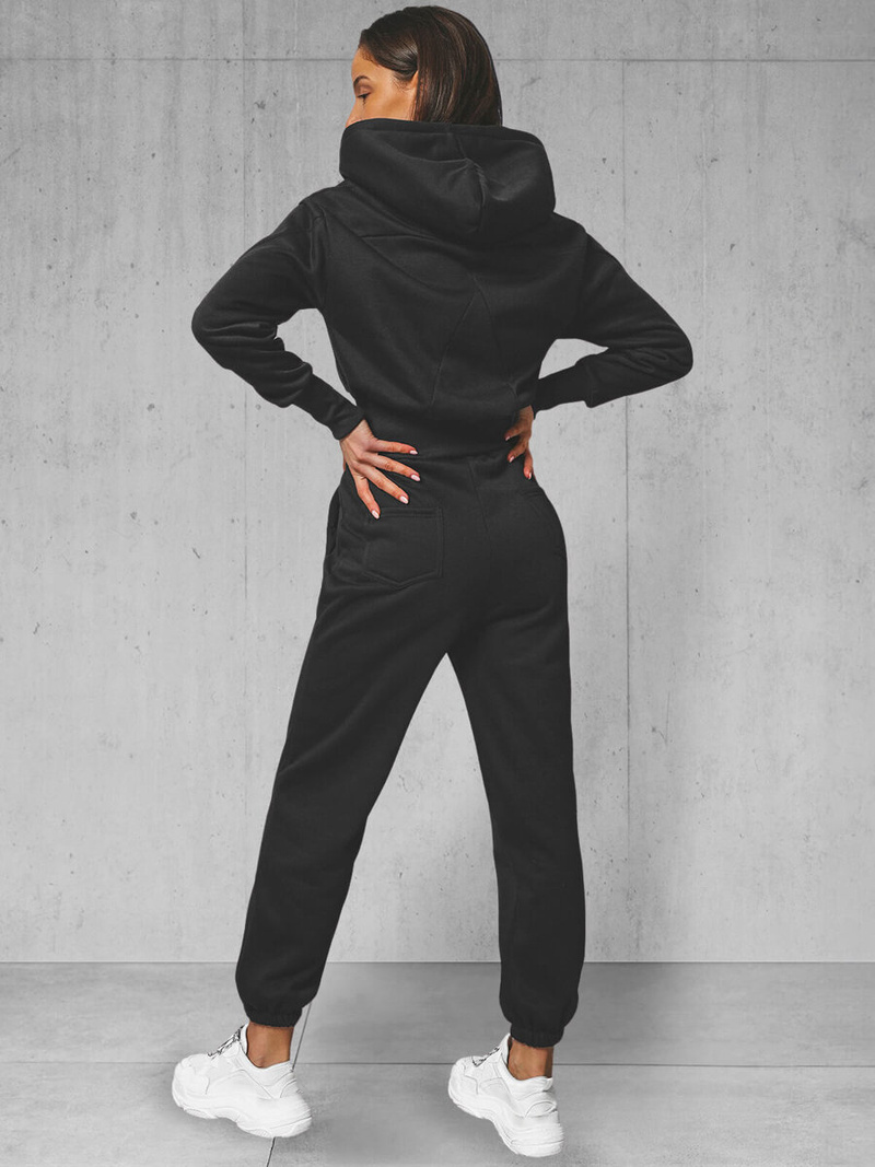 Жіночий спортивний костюм з двох частин Чорний OZONEE JS/8C79/3