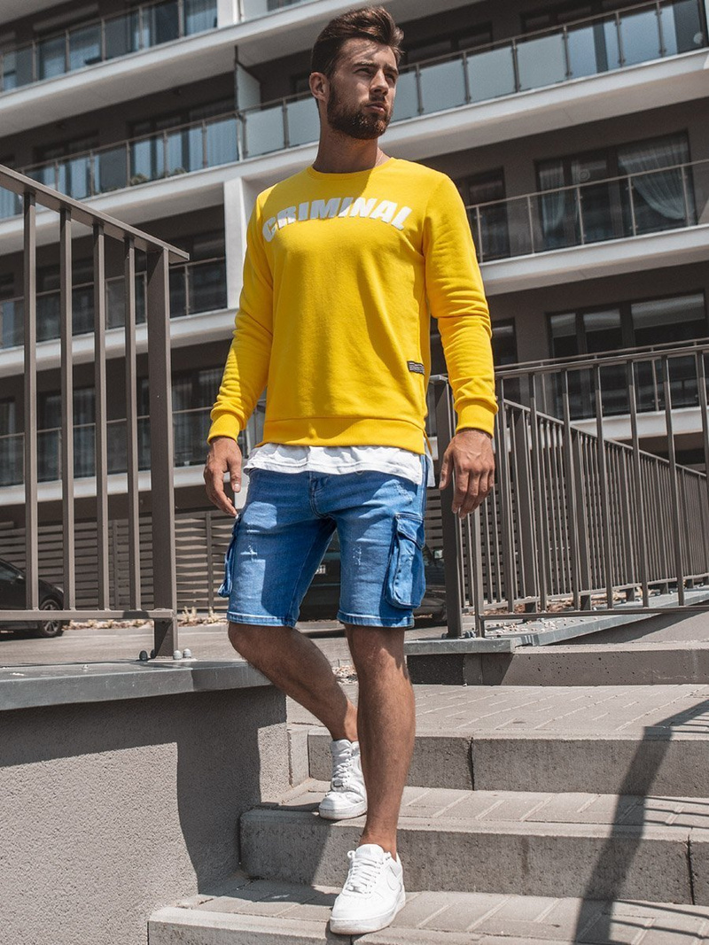 Толстовка чоловіча Жовта OZONEE O/11113