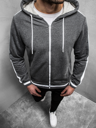 Толстовка чоловіча Темно-сіра OZONEE A/1009Z