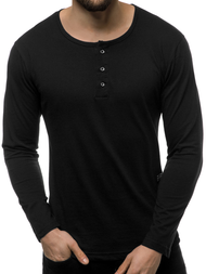 Longsleeve męski czarny OZONEE O/1114 