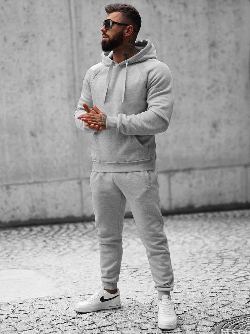 Komplet dresowy męski szary OZONEE JS/8C75/2