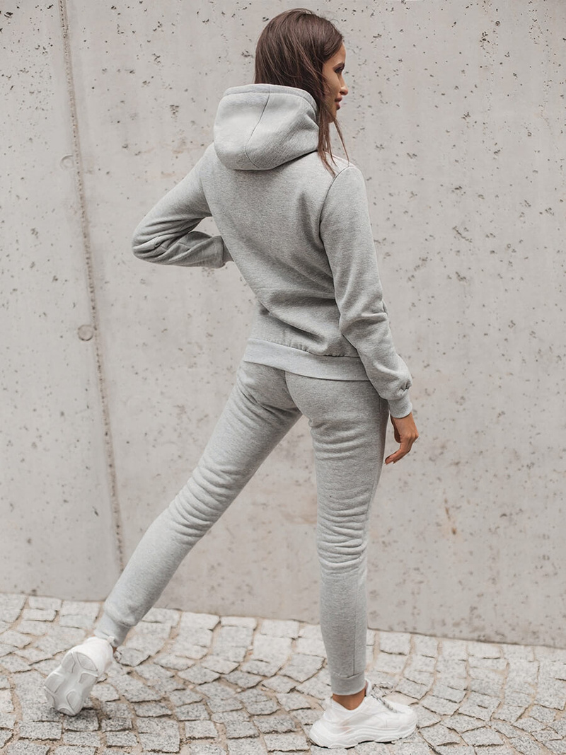 Жіночий спортивний костюм з двох частин ciрий OZONEE JS/68C20382/2