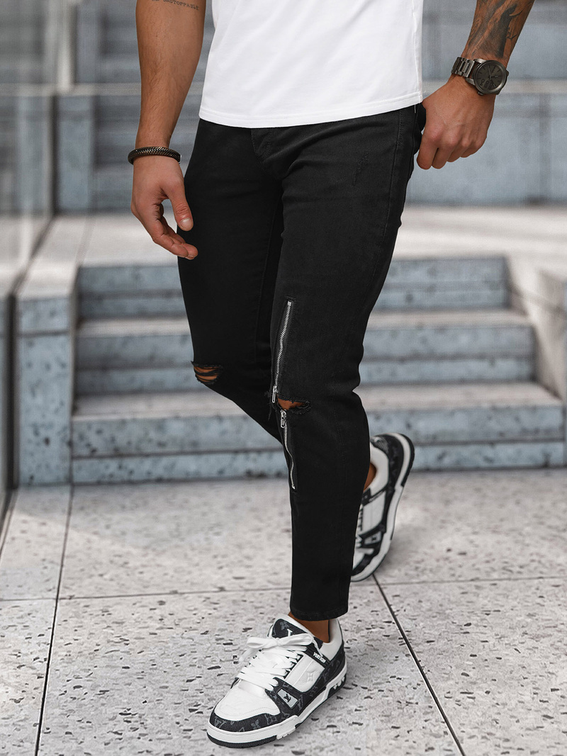 Чоловічі джинси Чорнi OZONEE NB/MP0087N