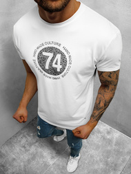 T-Shirt męski biały OZONEE NB/3003