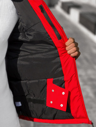 Kurtka zimowa męska czerwona OZONEE JS/HH011/5Z