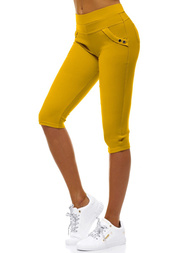 Legginsy krótkie damskie camelowe OZONEE JS/1041/B10