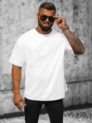 T-shirt męski oversize biały OZONEE O/3436