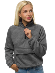 Bluza damska grafitowa OZONEE JS/KSW2032