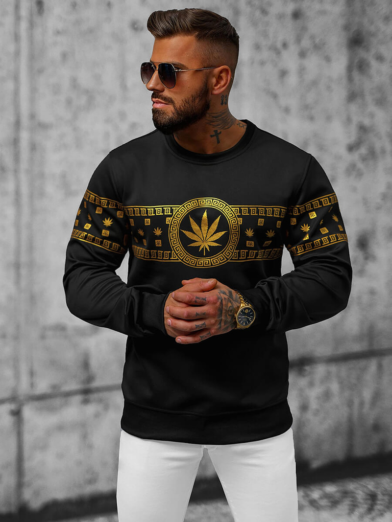 Толстовка Чоловіча Чорна OZONEE JS/8B1112/3