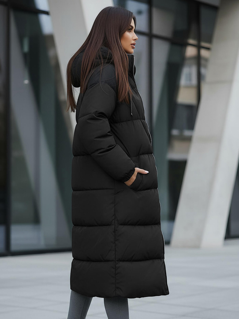 Куртка жіноча чорна OZONEE JS/5M3163/392Z