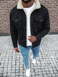 Kurtka męska jeans czarna OZONEE BN/7268
