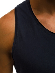 Koszulka bez rękawów męska granatowa OZONEE O/1205