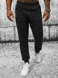 Spodnie dresowe męskie czarne OZONEE JS/8K198