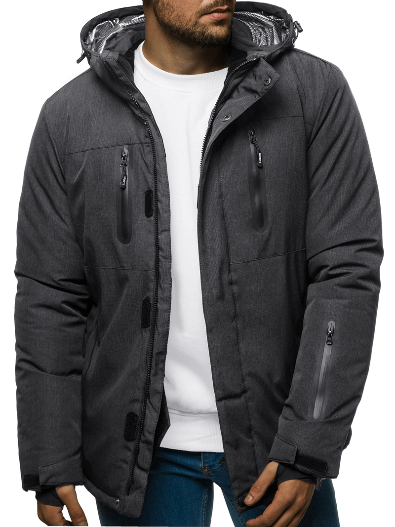 Kurtka zimowa męska grafitowa OZONEE O/9804