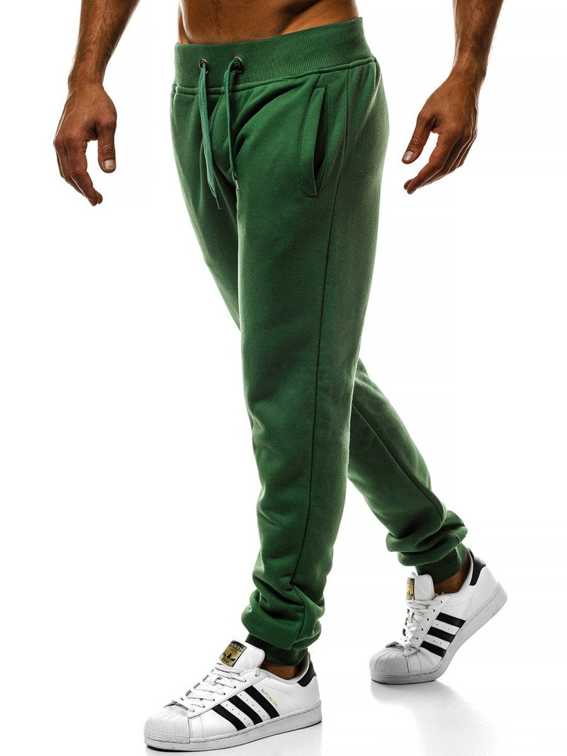 Spodnie dresowe męskie zielone OZONEE JS/XW01