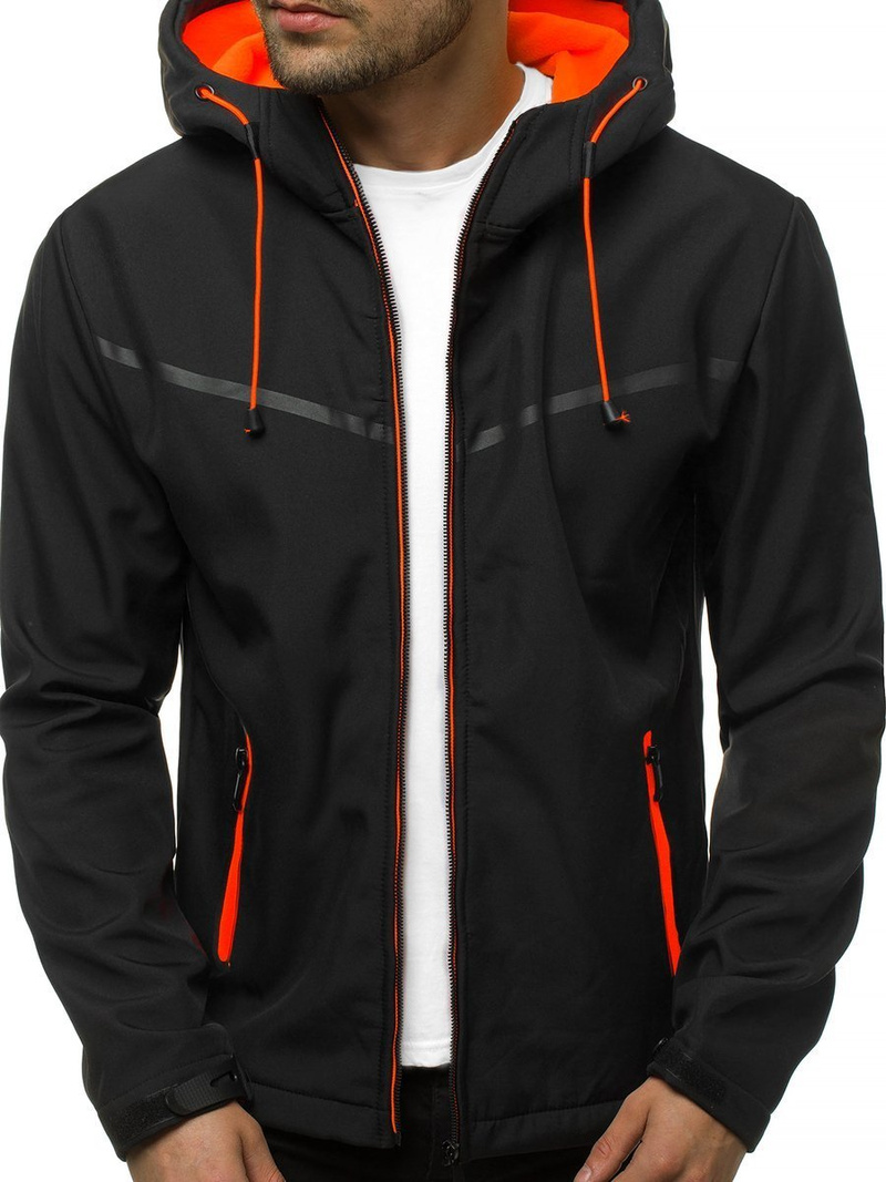 Куртка softshell чоловіча Чорна OZONEE JS/KS2194