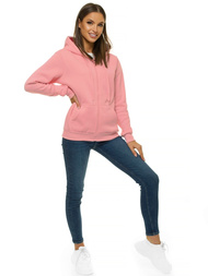 Bluza damska rozpinana z kapturem jasno-różowa/2 OZONEE JS/W03/56Z