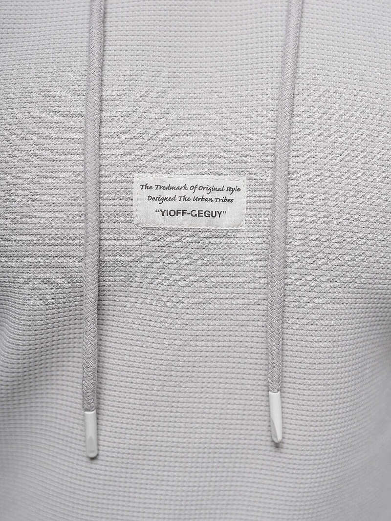 Bluza z kapturem męska szara OZONEE O/TB2216