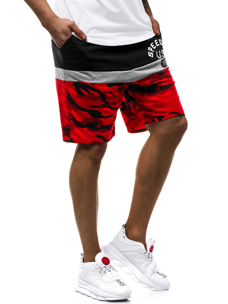 Spodenki męskie czerwone OZONEE JS/KK300157