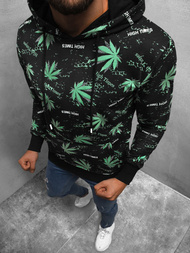 Bluza z kapturem męska czarna OZONEE O/BZ1001Z