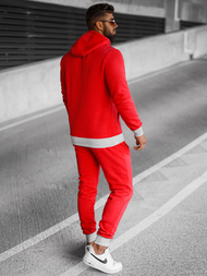 Komplet dresowy męski czerwony OZONEE JS/8C59/18Z