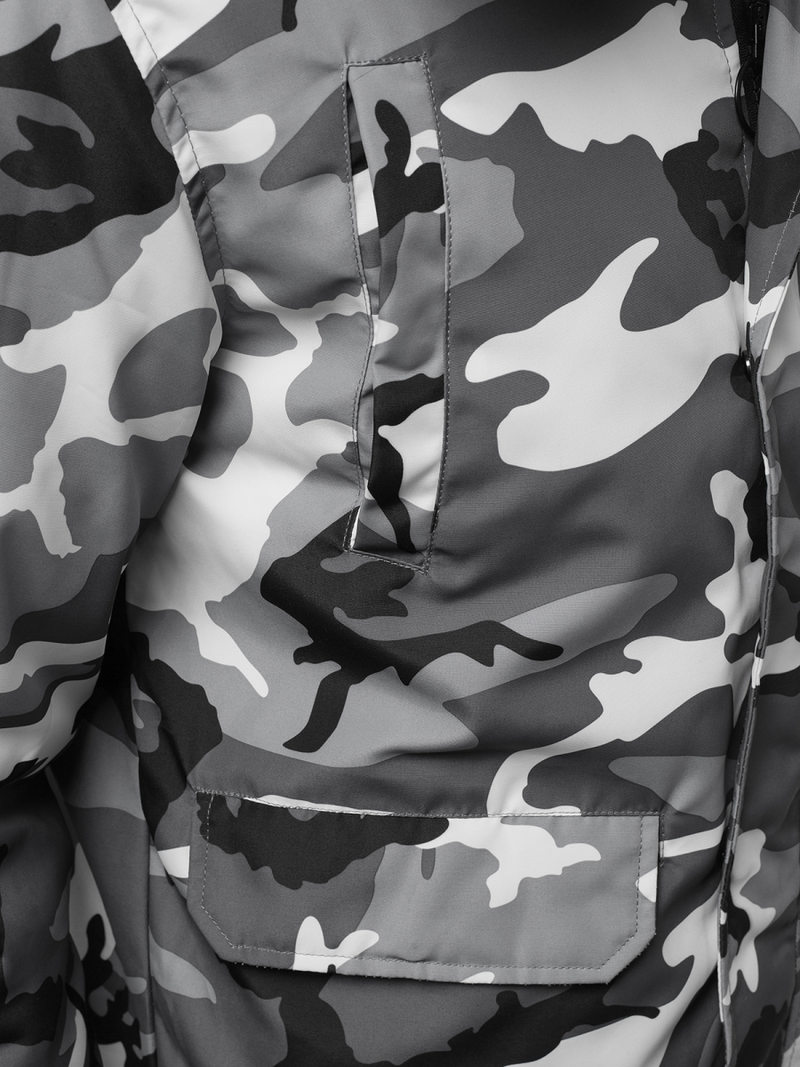 Kurtka zimowa męska moro-szara OZONEE JS/2019005