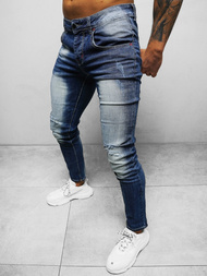 Spodnie jeansowe męskie niebieskie OZONEE NB/MP0024B