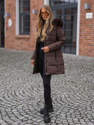 Куртка жіноча шоколад OZONEE JS/16M9059/158