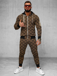 Спортивний костюм чоловічій Темно-Бежевi OZONEE O/FF5053AB