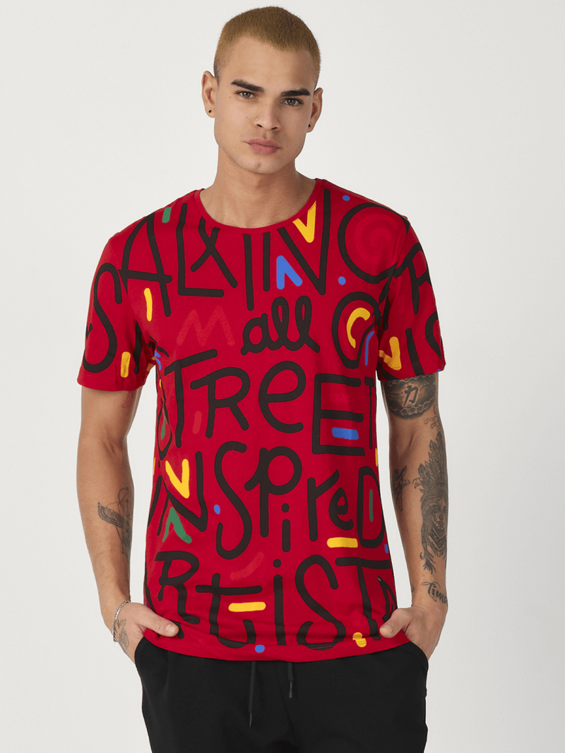 Футболка чоловіча Червонi OZONEE MR/21518